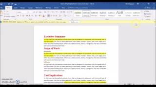 How to Select, Copy and Paste all Highlighted Text in a Word Document