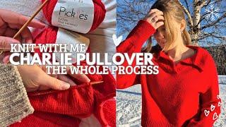 Charlie Pullover by Morecaknit // Knitting Project Vlog