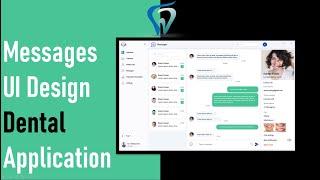 6- Messages C# UI Design - Dental Application  Winform App GUNA Framework