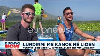 Lundrimi me kanoe në liqen! Turistët në Shkodër mahniten nga flora dhe fauna e liqenit