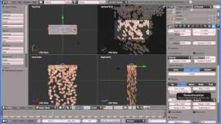 Blender 2  Tutorial - Creating Snow Using a Particle System and Physics