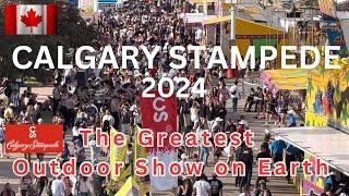 Calgary Stampede 2024 / Cowboys Rageland Derby /  Evening Show /  Fireworks
