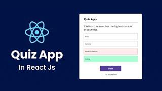 How To Make A Quiz App In React JS | Build Quiz App Using HTML, CSS and React JS