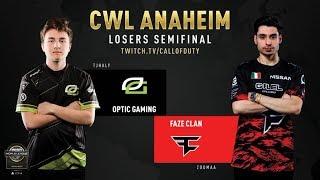 Optic Gaming vs FaZe Clan | CWL Anaheim 2019 | Losers Semifinal
