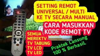 Cara Menghubungkan Remot Multi/Universal Ke Tv