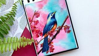 Art Episode #15 | How To Paint Bird Using Watercolors | Step By Step Tutorial | Tips For Watercolors