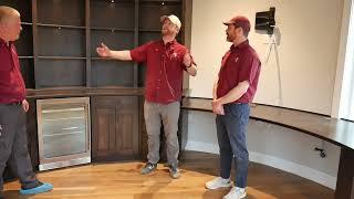 Building a Curved Cabinet in this Custom Home Build