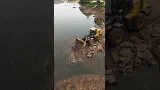 Cofferdam Construction in Progress across the Ogun River. Nigeria