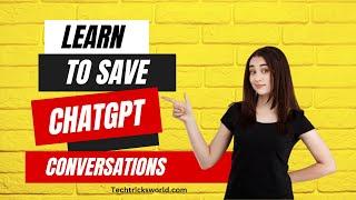 How to Save ChatGPT Conversations for Later Use, and Share Them Easily?