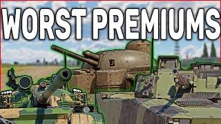 Worst premium tank for each Nation in War Thunder