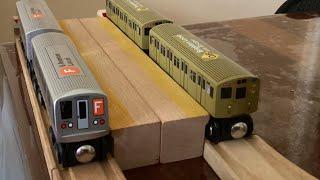 Unboxing The r46 A Train, R40 Slant F Train and 3 Greenbird QB Trains