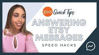 Quick Etsy Tip: Fast Customer Service, Autoreplies and Canned Responses