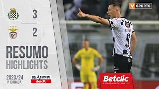 Resumo: Boavista 3-2 Benfica (Liga 23/24 #1)