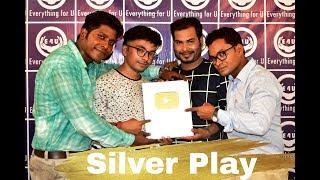 SILVER PLAY BUTTON OF Everything for U ( First Award of Western Odisha )