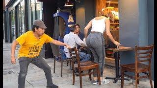 Chair Pulling Prank in West Hollywood!!!