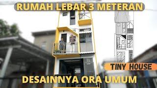 Rumah Mungil Lebar 3,8 Meter Desain Industrial | Rumae.38