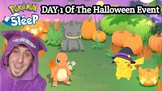 DAY 1 Of The Halloween Event | Pokemon Sleep (Session 467)