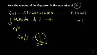 NUMBER THEORY | TRAILING ZEROS IN A FACTORIAL