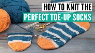 How to knit socks toe-up - a step-by-step pattern for beginners