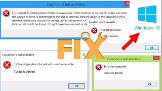 How To Fix Location Not Available In Windows 10 PC & Laptop