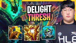 DELIGHT BRINGS BACK THRESH SUPPORT! | HLE Delight Plays Thresh Support vs Nautilus!  Season 2024