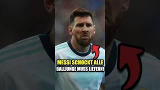 Messi wollte, dass der Balljunge den Ball gibt 