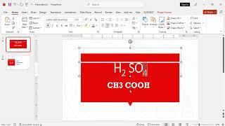 How to write subscript in PowerPoint shortcut