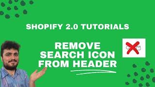 How to remove the search icon from the header in Dawn - Shopify 2.0 Tutorials