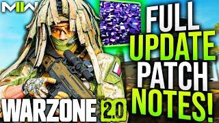 WARZONE 2: Full New UPDATE PATCH NOTES! (Modern Warfare 2 New Update)