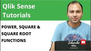 Qlik Sense power,  square and square root function with example | Abhishek Agarrwal