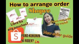 How to arrange your first order in shopee? How to print waybill?| Kath Channel