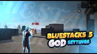 BLUESTACKS 5 EMULATOR BEST SETTINGS FOR HEADSHOT | AIMBOT SETTINGS FREE FIRE #settingsff #godsetting