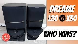 Dreame L20 Ultra vs Dreame X30 Ultra Robot Vacuum and Mop COMPARISON  Cleans and Dries Mop Pads