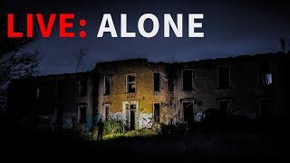LIVE: ALONE IN AN ABANDONED MILITARY SITE!!