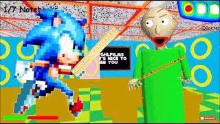 SONIC BALDI'S GOTTSA GO FEST!! | Baldi’s Basics Mod: Sonic’s Basics