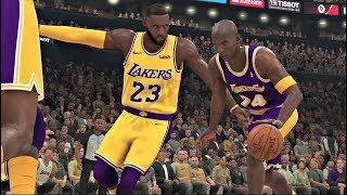 NBA 2K20 Gameplay - Los Angeles Lakers vs All-Time Los Angeles Lakers (LeBron vs Kobe) NBA 2K20 PS4