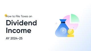 How to File Tax on Dividend income on ClearTax | Income tax  Return| AY 2024-25