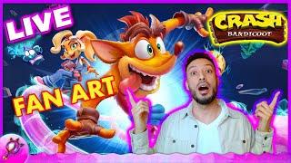 How to Draw Crash Bandicoot & Coco - Drawing Video Game Characters (Art, Game & Chill)