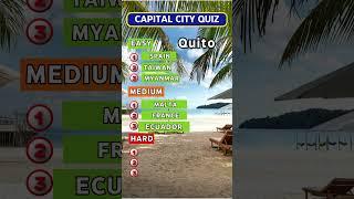 Can You Guess The Country Names By Their Capitals #countryquiz #shorts #quizzitorium #quizgame #4k