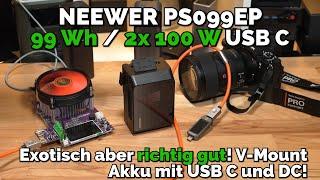 Besser als viele Powerbanks! NEEWER PS099EP V-Mount Akku im Test