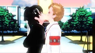 ⌈ MMD ⌋ Corney Kiss [ Umeji X Budo  ] ⟪ Yandere Simulator ⟫