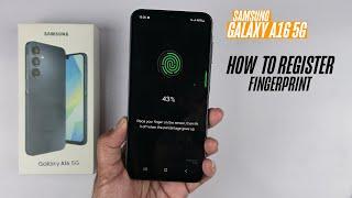 Samsung Galaxy A16 (4G/5G) - How To Set Up Fingerprint!