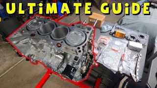 ULTIMATE K-SERIES REBUILD GUIDE ! ! ( JUNKYARD K24A2 Bottom End )