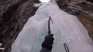 First Person Ice Climbing: "The Elevator Shaft" (WI4-), Hyalite Canyon, SW Montana