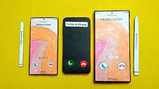 SAMSUNG S24 ultra/ NOKIA magic/ SAMSUNG S24 ultra large size,incoming calls with s pen( stop motion)