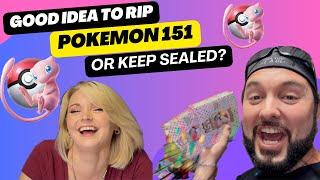 Pokémon 151!! Should we open them or keep them sealed??  Japanese booster box rip!!