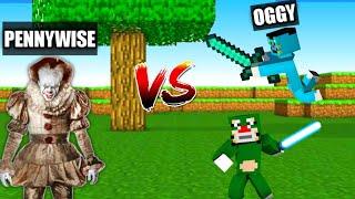 Minecraft | Pennywise Attack On Oggy And Jack | Minecraft Pe | In Hindi | Rock Indian Gamer |