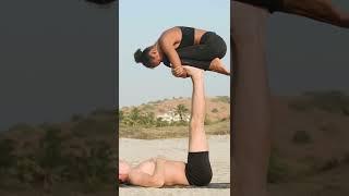 Acrobatic Yoga on the Beach