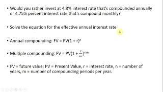 How to Solve for the Effective Annual Interest Rate