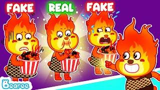 Bearee Tales  Copy Mom vs Real Mom  Where Is My Fire Mommy? | Elemental Family Cartoon for Kids